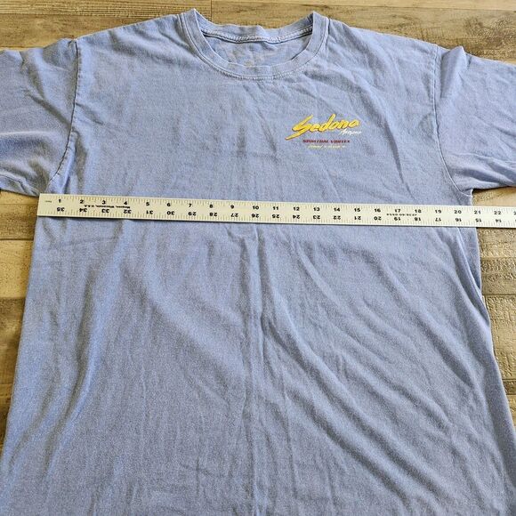 Spiritual Vortex Sedona Arizona T-Shirt Size M Blue  Short Sleeve Graphic Tee - Picture 7 of 9